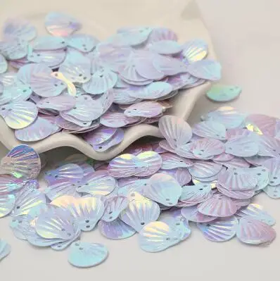 300 шт мотив свадьбы AB 18 мм оболочка блестки DIY аксессуары стежка бисер ручной работы Цветы блестки