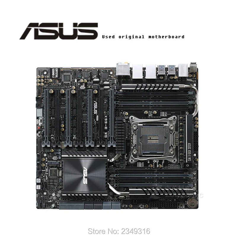Для ASUS X99-E WS б/у оригинальная материнская плата Socket LGA 2011-3 V3 DDR4 X99 десктопная |