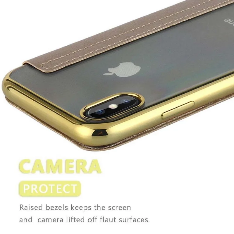 Модный тонкий Чехол-книжка с гальваническим покрытием для iPhone X 10 XR XS Max 5 5S SE 6 6S 7 8 8 Plus 11 Pro, прозрачный чехол с отделениями для карт