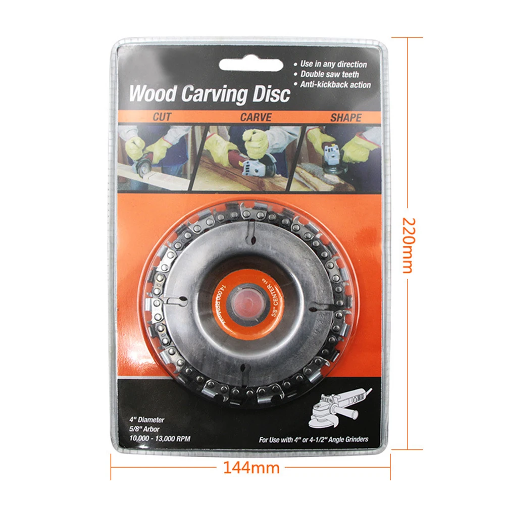 

4 Inch Grinder Disc and Chain 22 Tooth Fine Abrasive Cut Chain For 100/115 Angle Grinder Power Tools Accessories