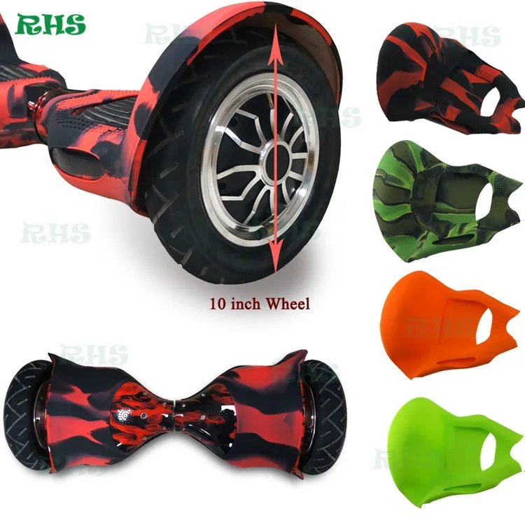 10 дюймовый двухколесный силиконовый чехол для скутера/Чехол/обмотка/рукав/кожа