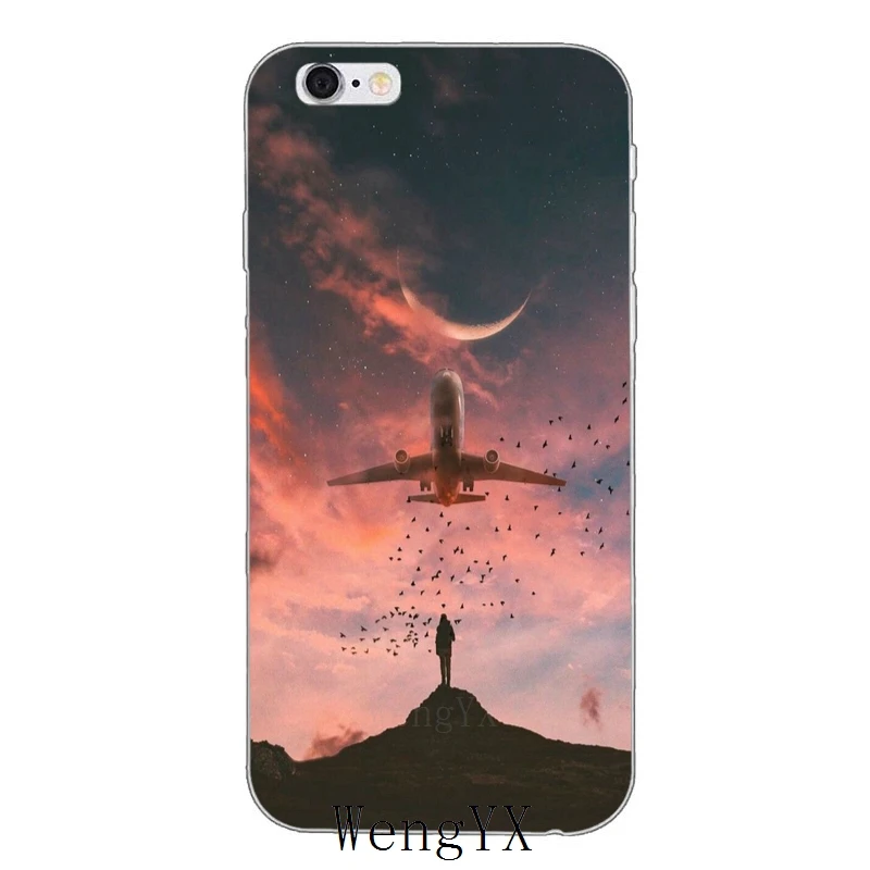 Ультратонкий Мягкий чехол из ТПУ для samsung Galaxy J1 J2 J3 J5 J7 A3 A5 A7 - Цвет: airplane-Clouds-A-08