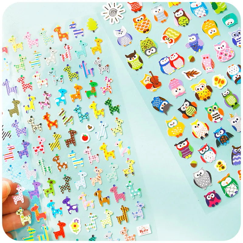 1 шт. стикер для записей с принтом совы Дневник рисования жирафа на рынке