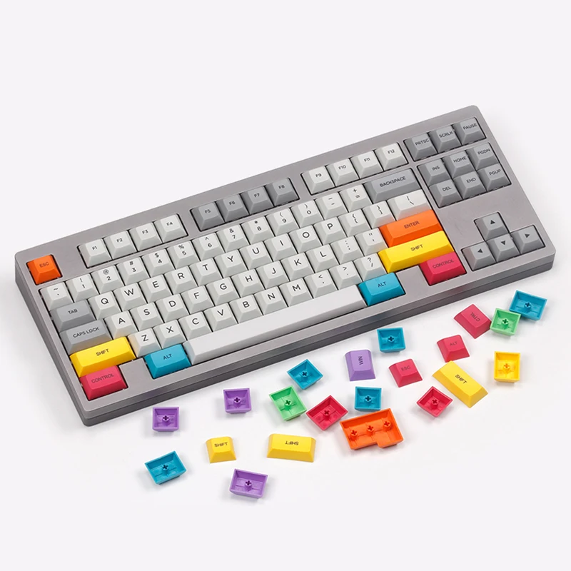 Pbt dsa keycap dye subbed colorful keycaps модификатор для diy игровой механической клавиатуры