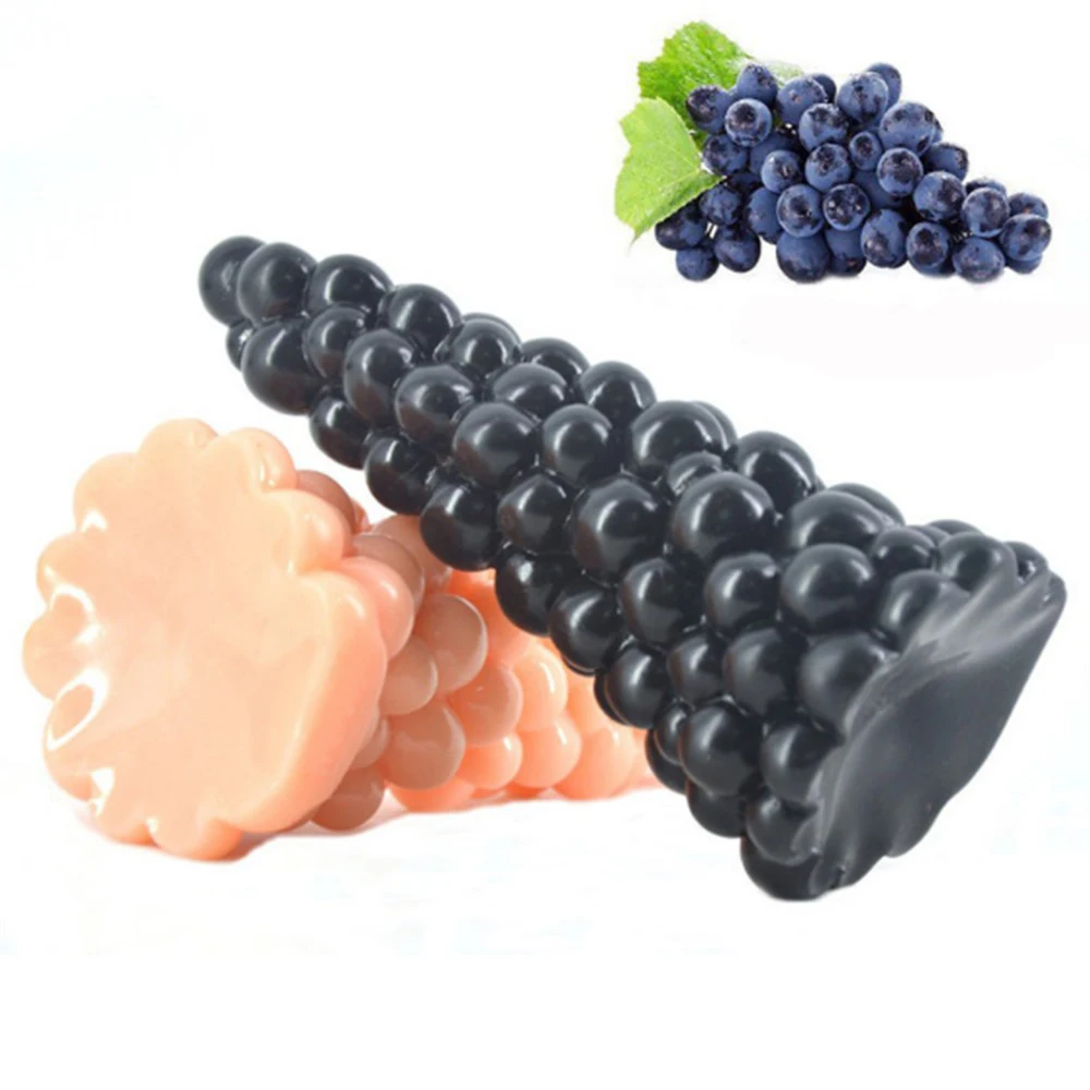Grape Big Dildo Anal Plug Anus Massage Stimulate Female Masturbator Huge Flirting Sex Toys for Women Lesbian Products | Красота и