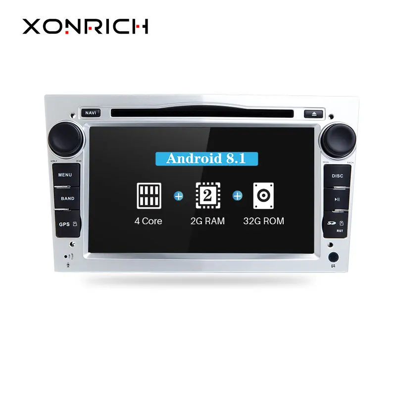 Xonrich Авторадио 2 Din Android 8 1 автомобильный dvd плеер для Opel Astra H Vectra C Zafira b Corsa D G Meriva Vivaro