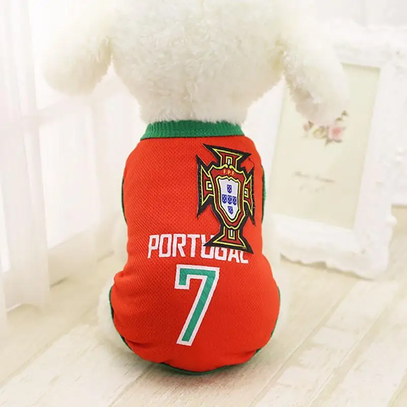 Sports Dog Vest Cat Shirt Pet Clothing Summer Cotton Sweatshirt Football Jersey Clothes For Small Medium Large Dogs XS-6XL | Дом и сад
