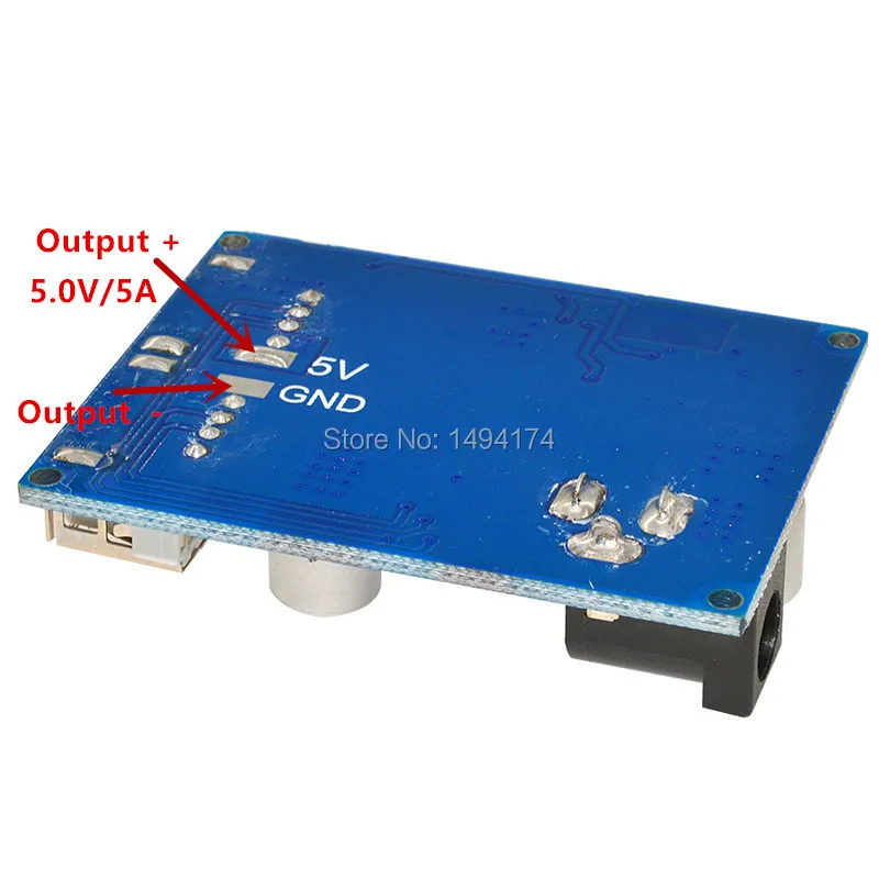 WQScosea Q8S354 двойной USB-модуль быстрой зарядки DC-DC 9V-36V понижающий до 5V 5A плата