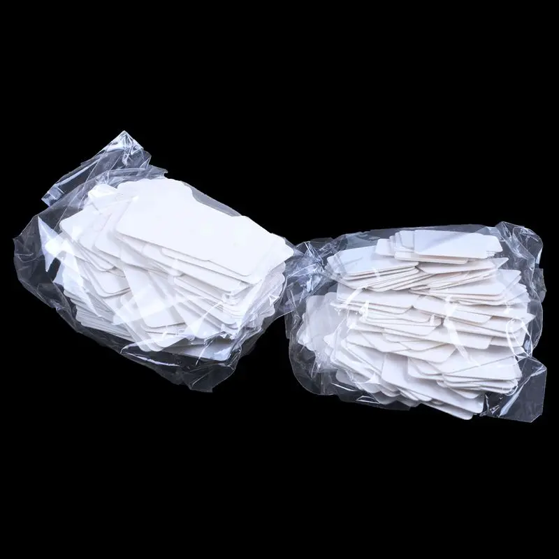 Карточки для демонстрации серег 200 шт белые бумажные сережки бирки