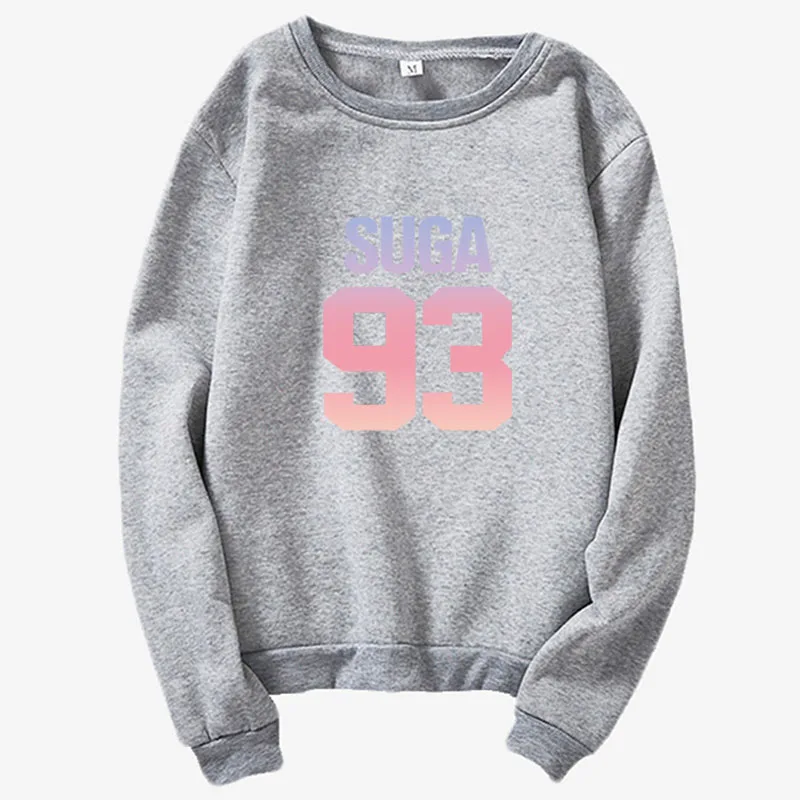 Suga 93 Толстовка в стиле bangtan Back Yoongi свитшот с фото Kpop Merch одежда и kpop Army Fans наряд