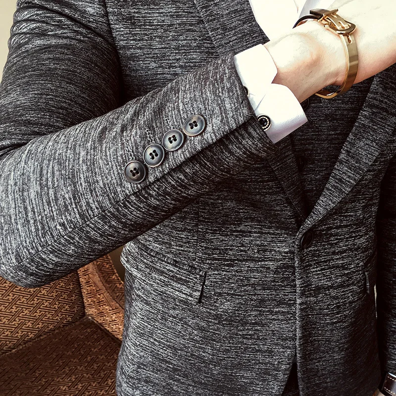 Мебель для спальни YUSHU Роскошные осенние Бизнес Официальный Мужской костюм Slim Fit