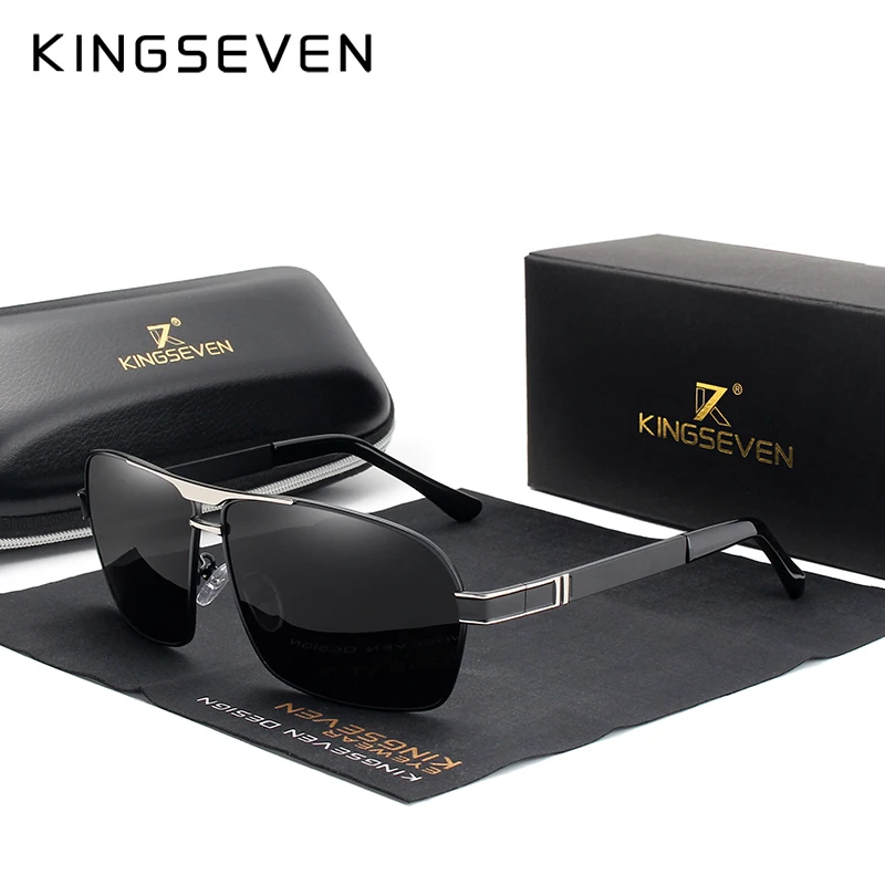 KINGSEVEN Polarized Sunglasses Men Driver Mirror Sun glasses Male Fishing Female Eyewear For N7855 | Аксессуары для одежды