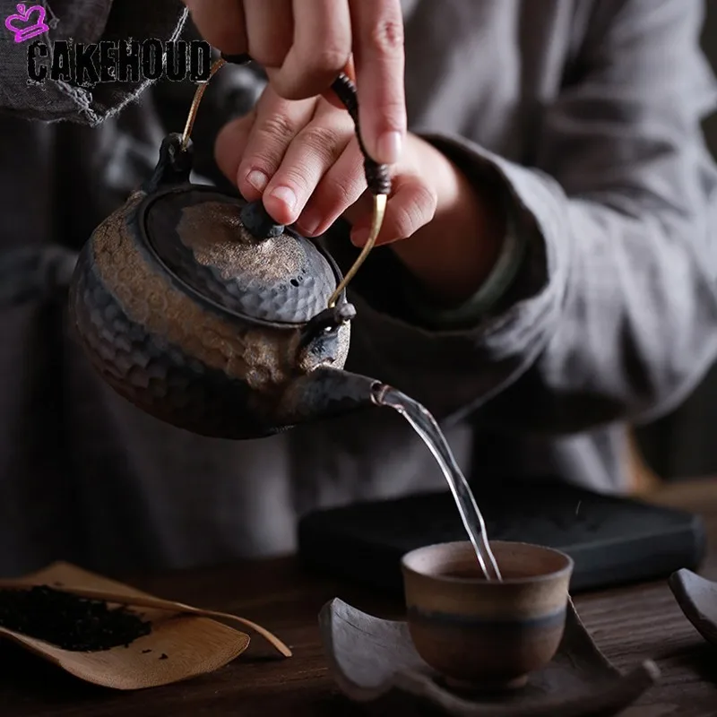 CAKEHOUD японский Ретро чайник ручной работы 230 мл керамический кунг фу Чайник