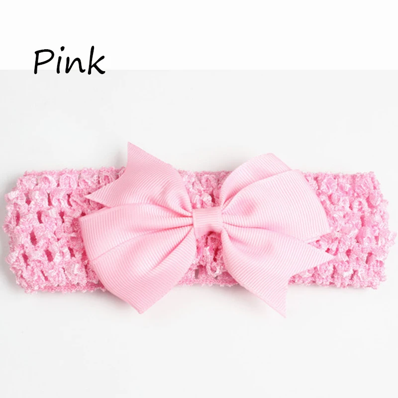 Повязка на голову с широким бантом для девочек эластичная резинка волос повязка