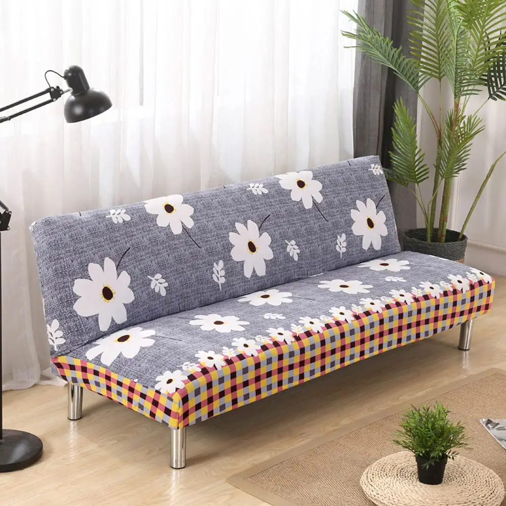 P& M печати стрейч Кровать Диван Чехлы без подлокотника Slipcovers эластичный диван крышка
