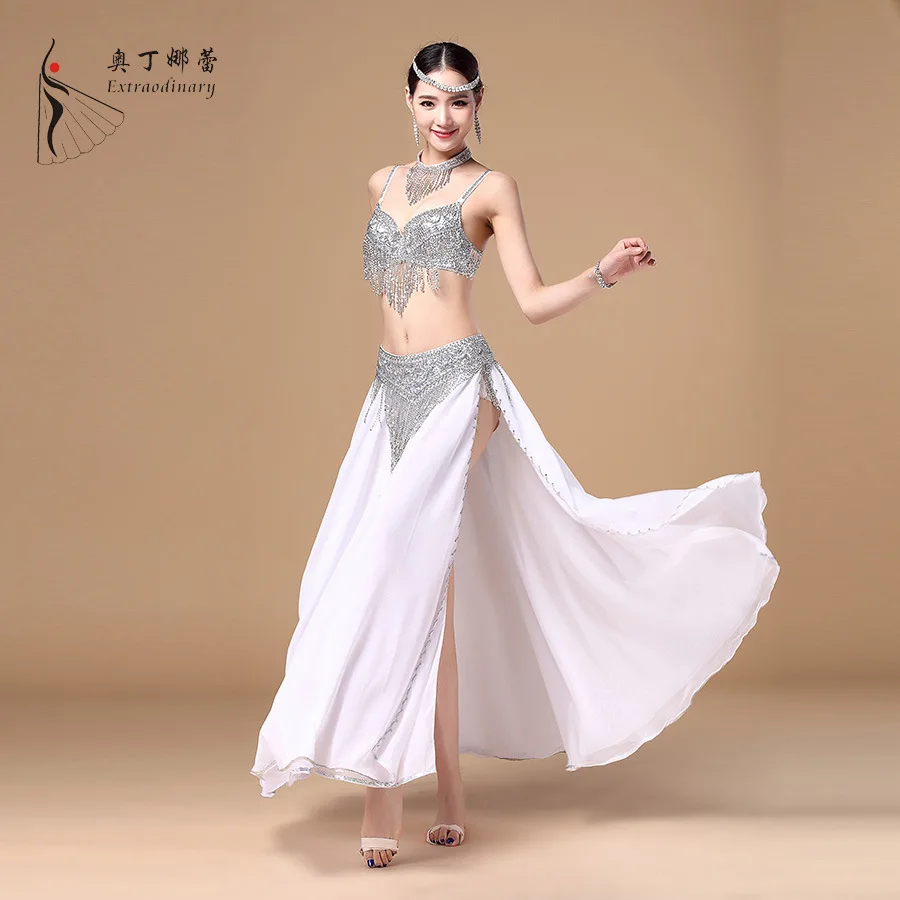 Женский костюм для танца живота профессиональный комплект из 3 предметов