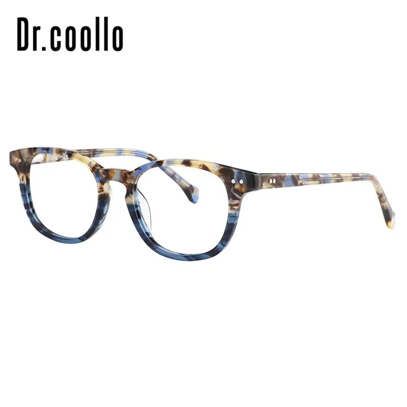 Прозрачный полный обод Рецептурные очки Оптические поддельные рамки яркие