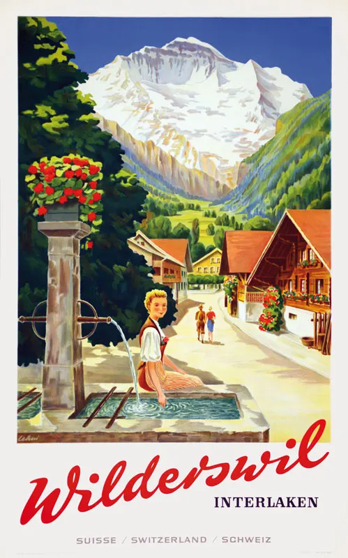 Швейцария Бернские Туризм постеры Смешные Классические настенные стикеры