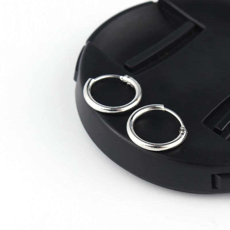 13 мм Европейская маленькая серьга-кольцо для женщин Серебряный цвет бесконечные