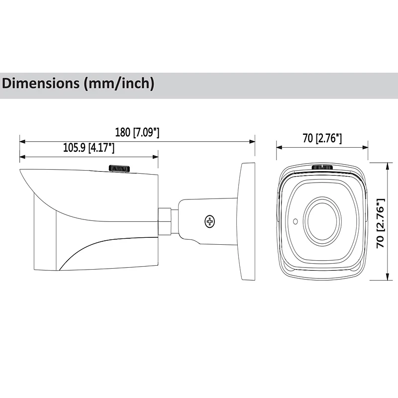 Оригинальная сетевая камера Dahua IPC-HFW4431E-SE 4MP WDR IR Mini Bullet с макс. ИК-светодиодами