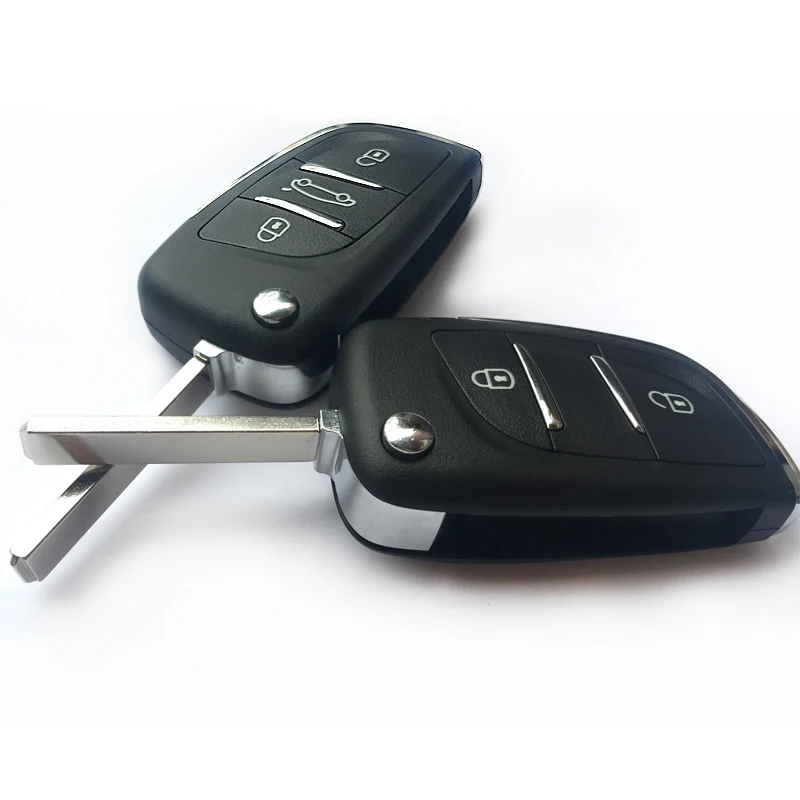 2 3 кнопки автомобильный брелок для CITROEN C5 C4 C6 C8 для PEUGEOT 406 407 408 306 607 Авто Флип ключ корпус дистанционного ключа