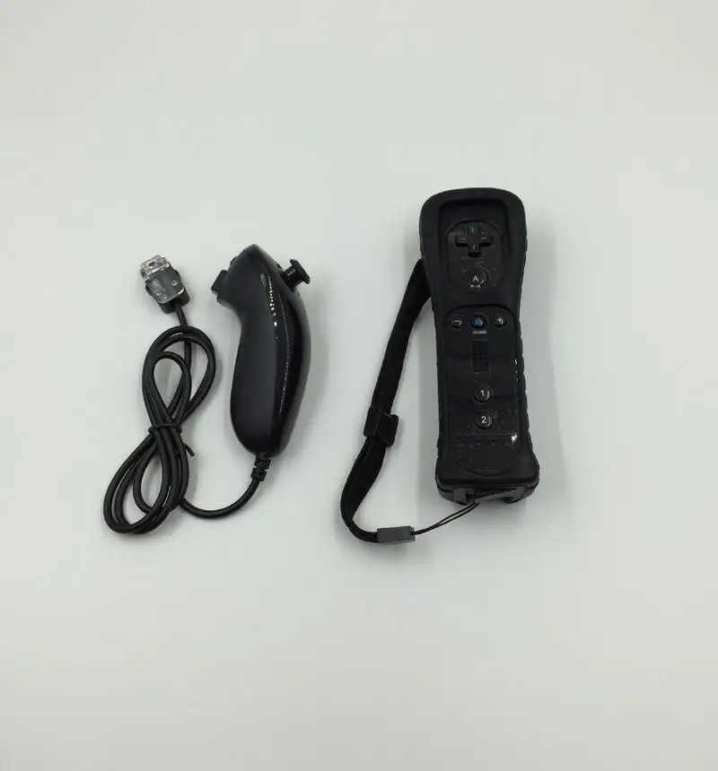 2 в 1 пульт дистанционного управления Встроенный Motion Plus + нунчаки для nintendo wii