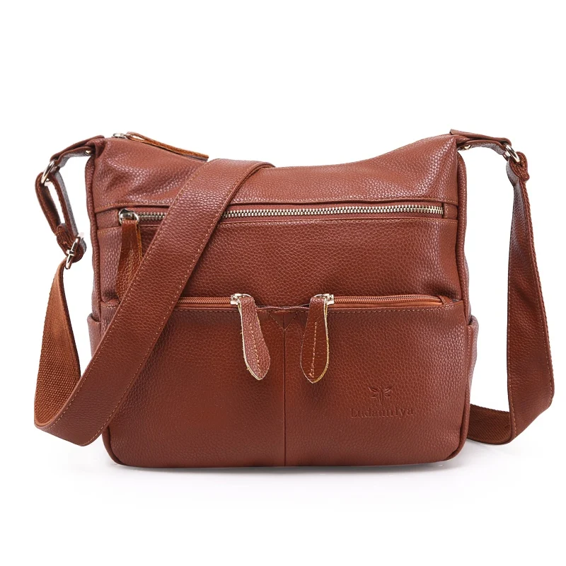 2020 Fashion Women Messenger Bags COMPOSITE GENUINE LEATHER Women's Handbag Bag Vintage Ladies Tote Crossbody Shoulder | Багаж и сумки