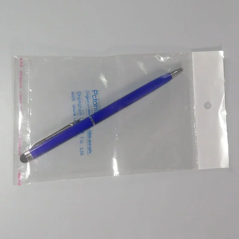 Сенсорный стилус емкостная ручка с шариковой ручкой 2-в-1 двойное использование