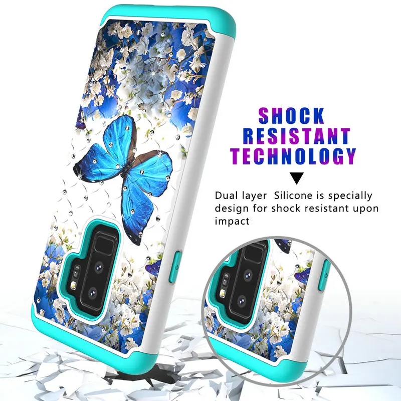Блестящая Задняя панель для Etui Samsung S10 чехол S10Plus S10E защитный жесткий Galaxy S9