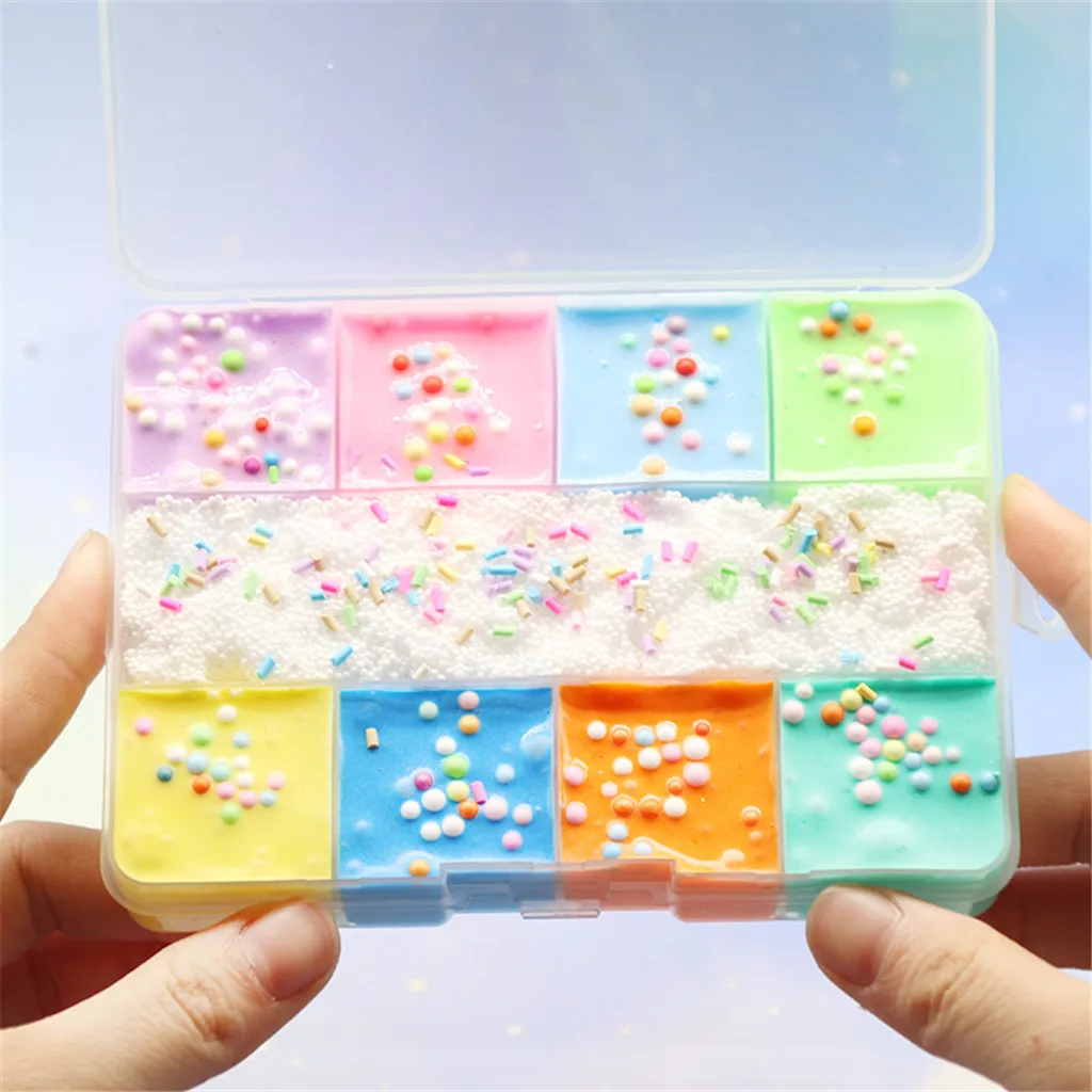 200 мл 9 Цвет смешивания облако Cotton Candy слизь Детский пластилин Toy высокого качества