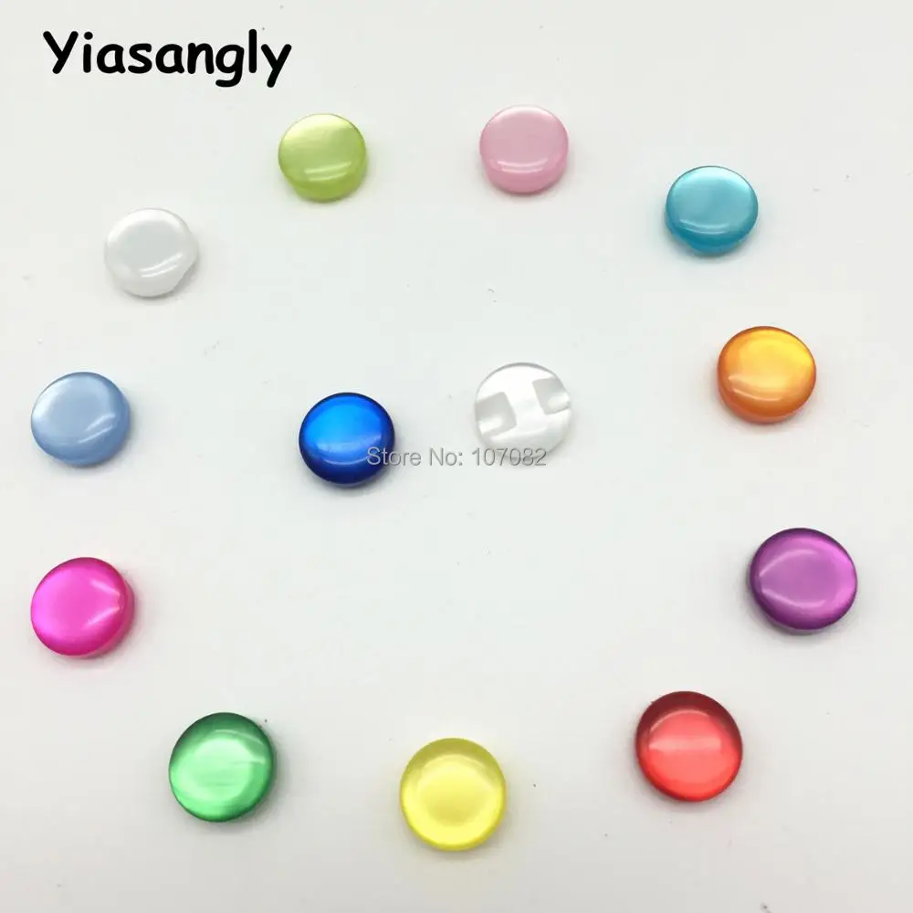 

100 шт 13 мм платье жемчужная круглая рубашка пуговицы Швейные аксессуары кнопка для открытки, скрапбукинг, 12 видов цветов