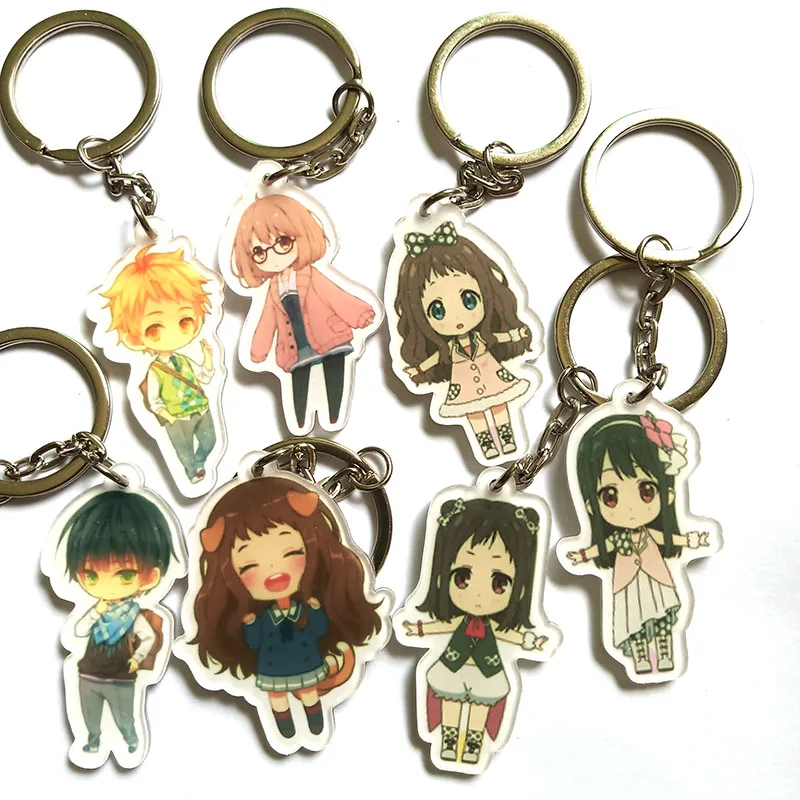Аниме брелок Kyokai no Kanata Мирай Курияма за гранью Kuriyama Kanbara HiroomKeychain кулон