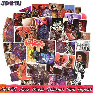 50 шт., водонепроницаемые забавные аниме-наклейки для гитары, чемодана, ноутбука, автомобиля