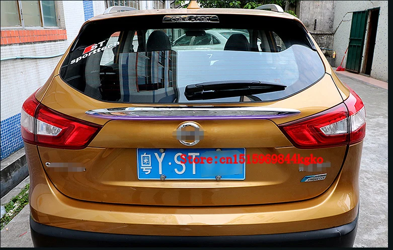 Аксессуары для nissan QASHQAI J11 2014-2016 хромированный задний люк багажника LIFTGATE дверь