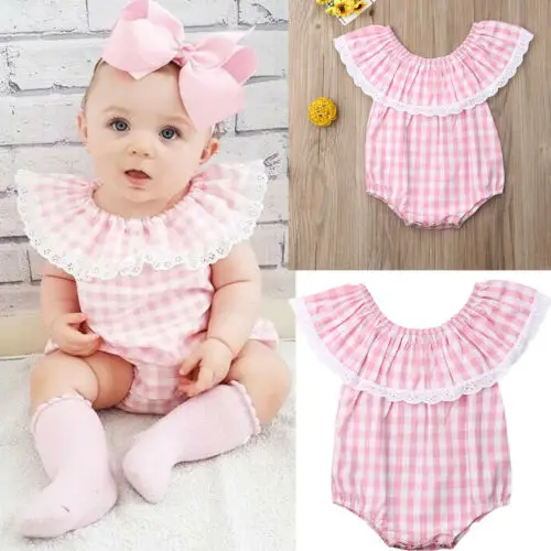 Комбинезон с цветным узором для новорожденных девочек летний костюм одежда