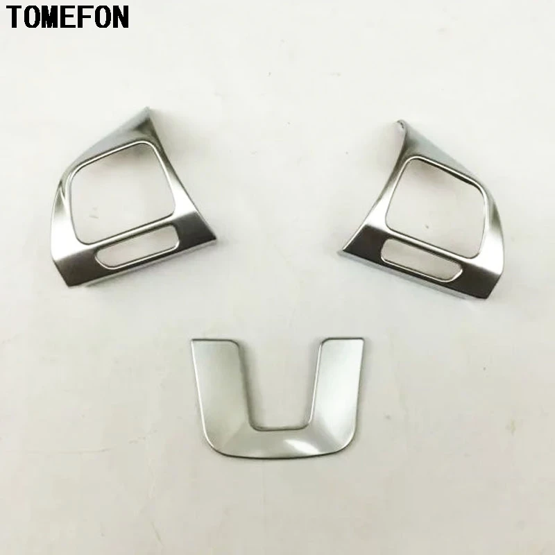 Хромированный декоративный чехол на руль TOMEFON из АБС пластика для VW MK6 Golf 6 Polo Passat B6