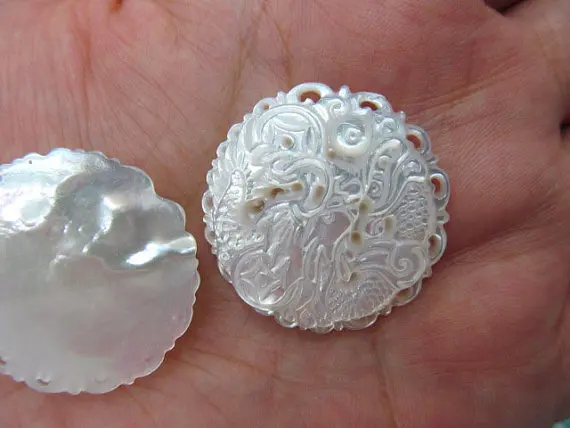 2 шт. круглые кабошоны для швабры 25 мм|jewelry beads|pearl shellbeads beads |