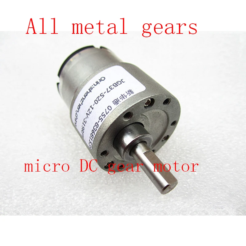 JGB37 520 двигатель торможения миниатюрный DC мотор редуктор 6V dc полностью