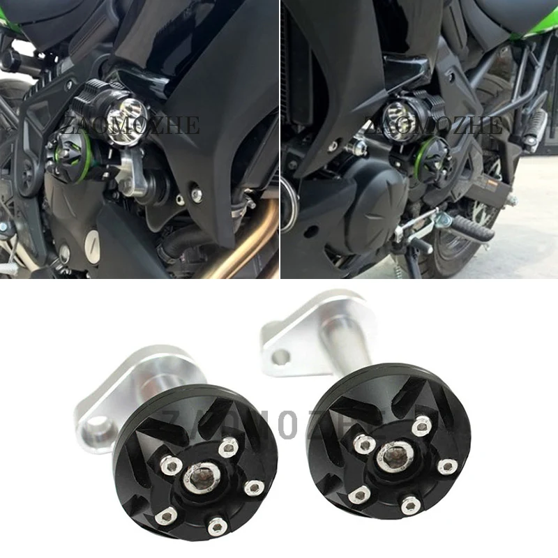 Для Kawasaki versys 650 2013 2014 2015 мотоцикла CNC Краш Pad Рамка слайдер защита|Накладки и