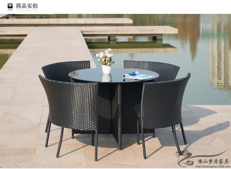Уличная мебель садовый столик из ротанга и кресла для набора LT10|rattan table|rattan tables and
