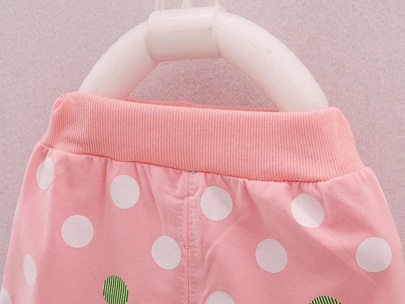 Xemonale 2018 Infant clothes toddler children summer baby girls clothing sets stripe dots 2pcs bow set | Детская одежда и обувь