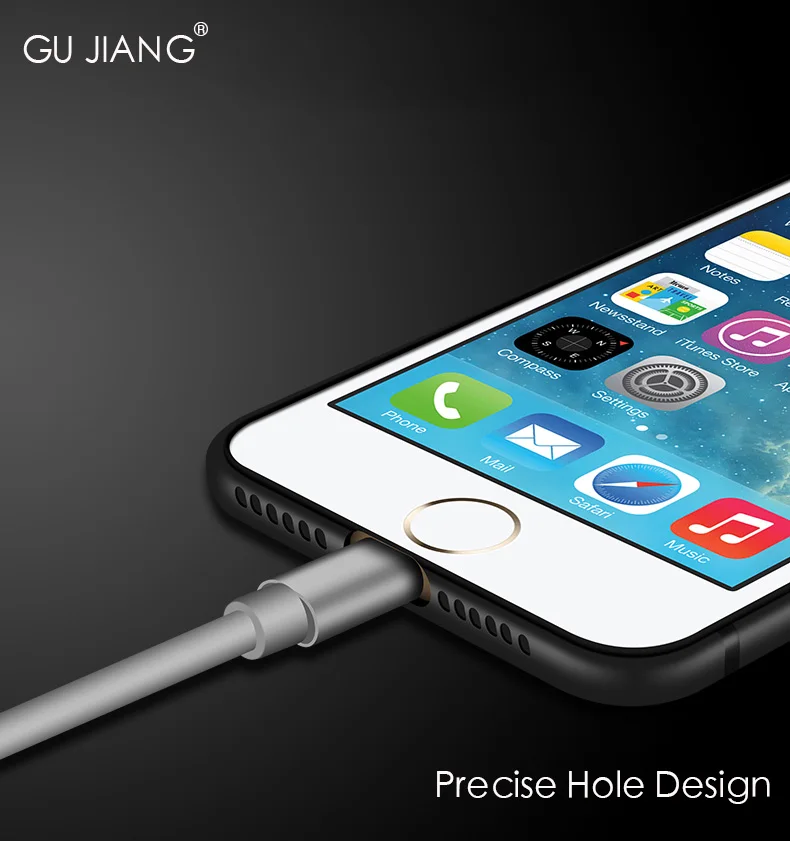 GU JIANG Upscale Soft Silicone Slight Matte Phone Case Cover Shell Protector for iPhone 6/6s PLUS 7/ 7 |