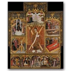 Картина на холсте всемирно известная картина Altarpiece of Saint Vincent by Bernat Martorell Готический принт на холсте для украшения дома