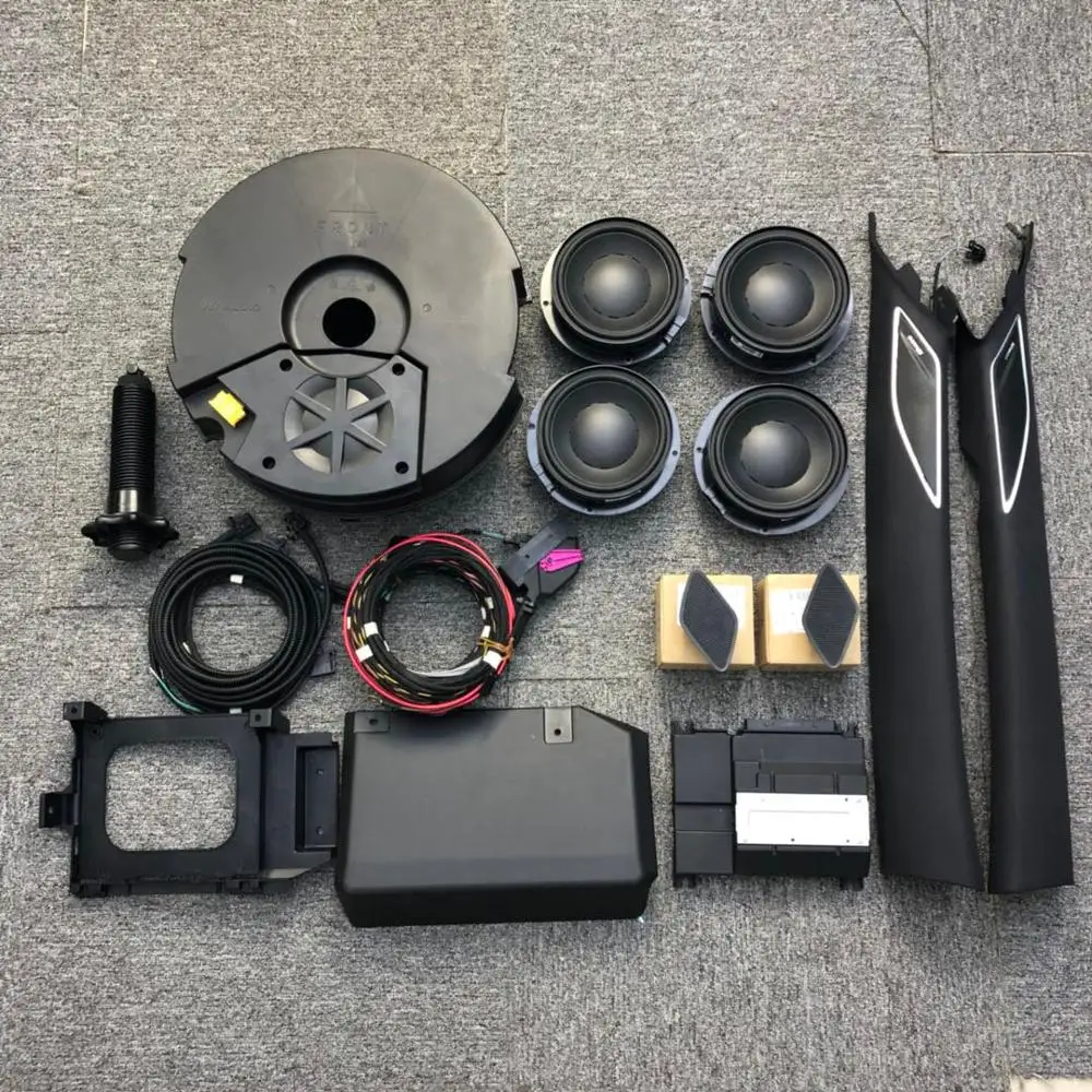 Для VW Golf 7/7.5 MK7 GTI R Line полный комплект Dynaudio (4 динамика/4 НЧ динамика/1 сабвуфер/1
