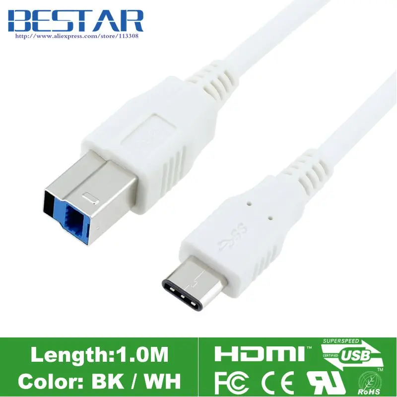 USB 3.0 Type C к 3 1 BM фотокабель м для принтера HUB TabPro S MateBook MI Tablet 2 Macbook Typc c кабели|usb-c