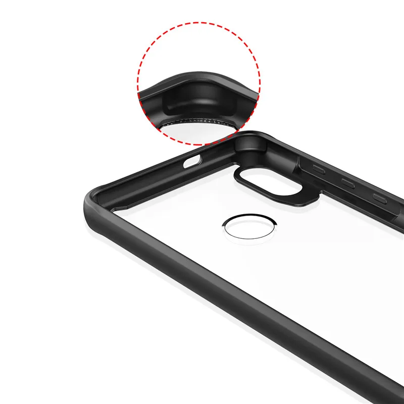 Для Xiaomi Pocphone F1 Прозрачный ударопрочный чехол для Mi A2 Lite Redmi 6 Pro Мягкий ТПУ