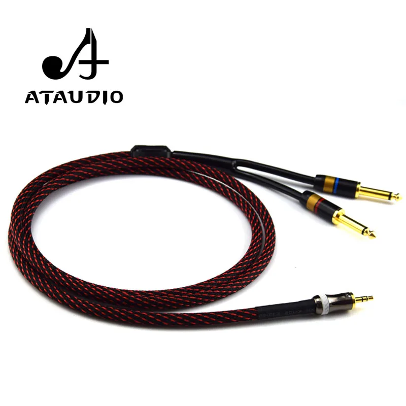 Кабель ATAUDIO Hifi из чистой меди 3 5 мм на двойной 6 высокопроизводительный кабель aux 35