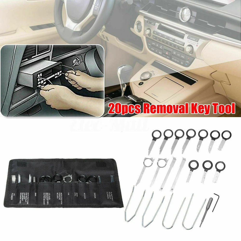 20 шт. профессиональный набор инструментов для разборки ключи удаления радио Din U