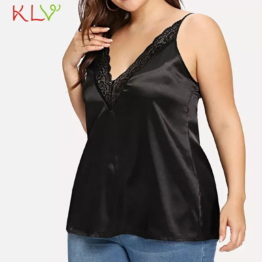 Женский короткий топ 5XL размера плюс Черная кружевная майка Летняя короткая