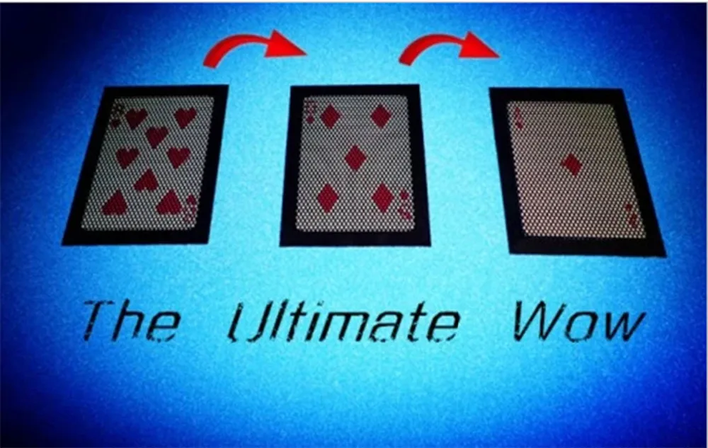 

WOW 3,0 The Ultimate WOW магические трюки специальная карточка маг крупным планом иллюзии, трюк, реквизит ментализм изменение дважды карточная магия